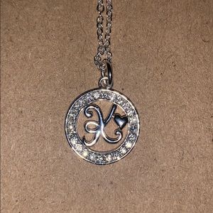 K pendant necklace